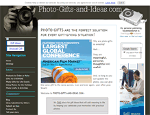 Tablet Screenshot of photo-gifts-and-ideas.com